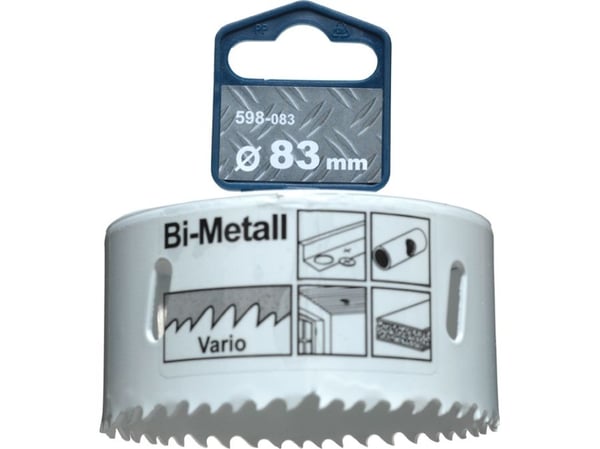 kwb ?598083, Single/enkelt, Drill, Aluminium, Kopper, Gipsplater, Plast, Stål, Tre, Hvit, Bimetall, Høy-Hastighets Stål (HHS), Cobalt Alloy High-Sp...
