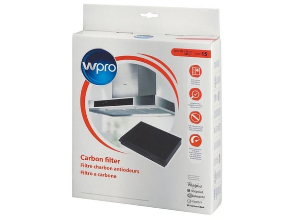 Whirlpool 484000008575, Filter til kjøkkenhette, Svart, Hvit, 1 stykker