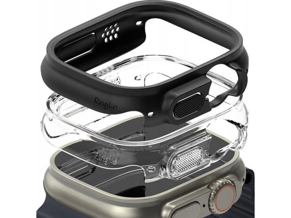Ringke RINGKE SLIM 2-pakk til Apple Watch Ultra (49 mm) klar & matt svart