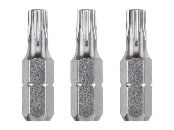 kwb 121230, 3 stykker, Torx, T30, Stål, 25 mm