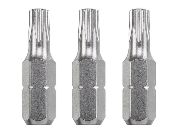 kwb 121625, 3 stykker, Stål, T 25, 25 mm, 25,4 / 4 mm (1 / 4")