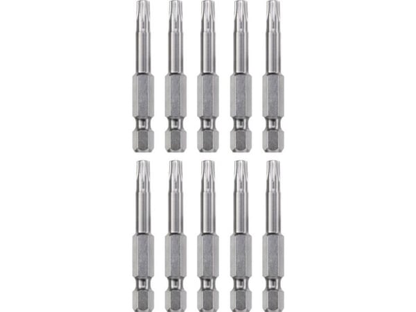kwb 121365, 10 stykker, Torx, T25, Stål, 50 mm, 25,4 / 4 mm (1 / 4")