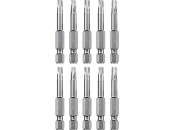 kwb 121360, 10 stykker, Torx, T20, Stål, 50 mm, 25,4 / 4 mm (1 / 4")