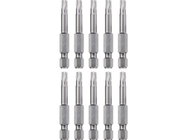 kwb 121350, 10 stykker, Torx, T15, Stål, 50 mm, 25,4 / 4 mm (1 / 4")
