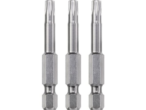kwb 121340, 3 stykker, Torx, T40, Stål, 50 mm, 25,4 / 4 mm (1 / 4")