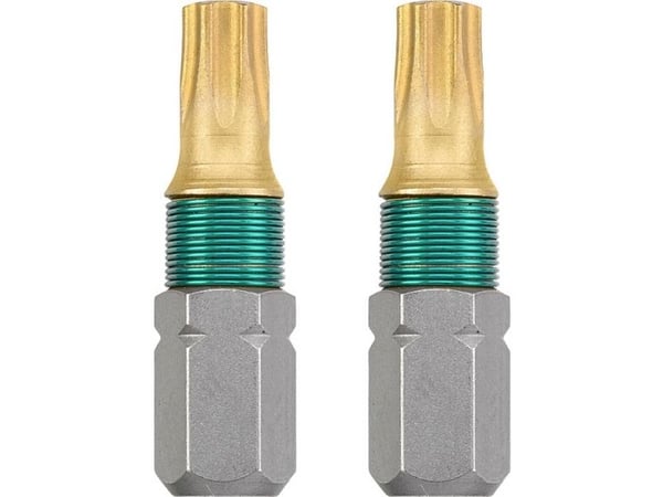 kwb , 2 stykker, Torx, T30, Rustfritt stål, 25 mm, 25,4 / 4 mm (1 / 4")