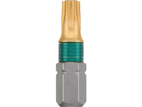 kwb 124250, 2 stykker, Torx, T10, Rustfritt stål, 25 mm, 25,4 / 4 mm (1 / 4")