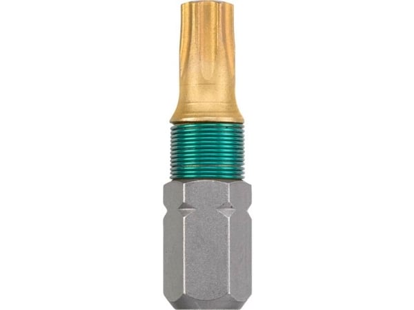 kwb 124255, 2 stykker, Torx, T15, Rustfritt stål, 25 mm, 25,4 / 4 mm (1 / 4")