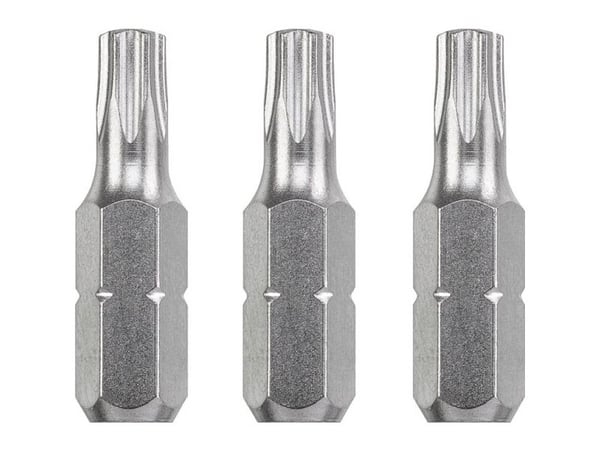 kwb 121630, 3 stykker, Stål, T 30, 25 mm, 25,4 / 4 mm (1 / 4")
