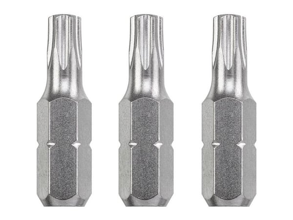 kwb 121640, 3 stykker, Stål, T 40, 25 mm, 25,4 / 4 mm (1 / 4")
