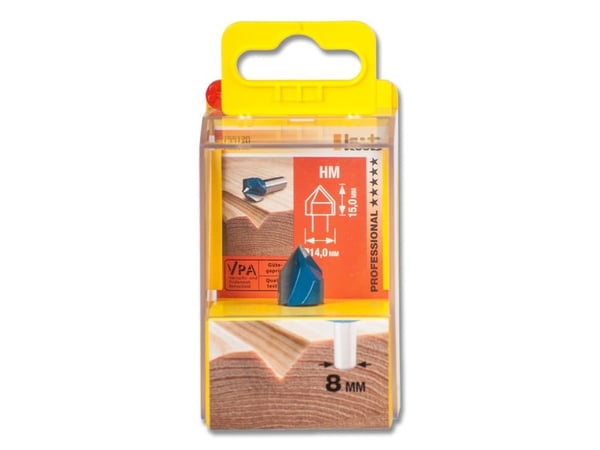 kwb 755120, V-sporbit, 1,4 cm, 8 mm, 1 stykker
