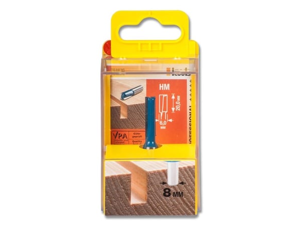 kwb 754820, Suora terä, 8 mm, 8 mm, 1 kpl
