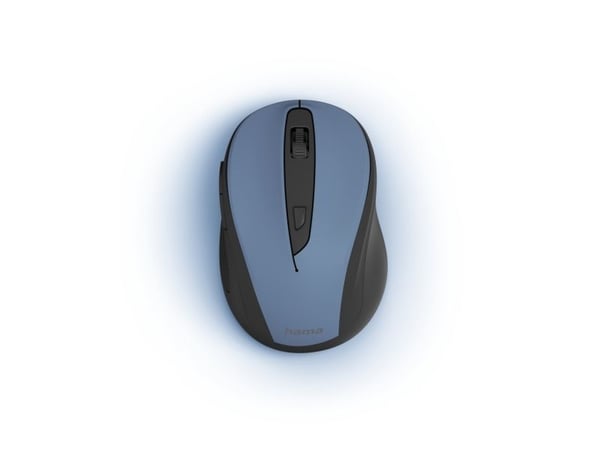 Hama MW-400 V2, Oikeakätinen, Optinen, Langaton RF, 1600 DPI, Musta, Sininen