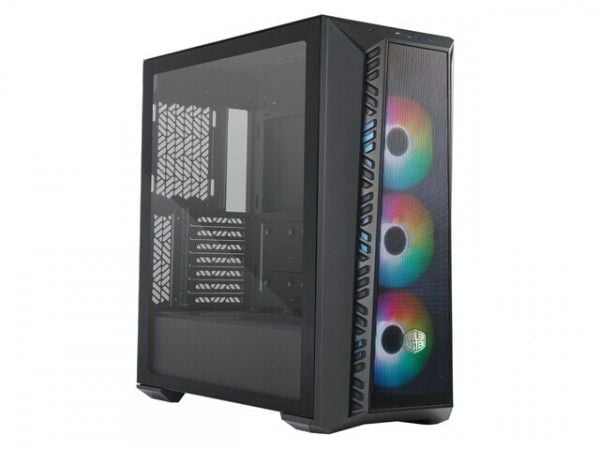 Cooler Master MasterBox 520 MESH - Mid tower - utvidet ATX (E-ATX) - sidepanel med vindu (herdet glass) - ingen strømforsyning (ATX) - svart - USB/lyd