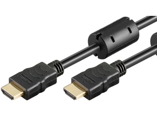 Goobay 61303, 5 m, HDMI Type A (Standard), HDMI Type A (Standard), 3D, 18 Gbit/sek., Svart