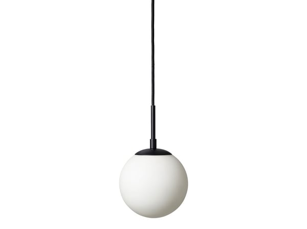 Pendellampe til café Chicago Ø30 cm opal/svart