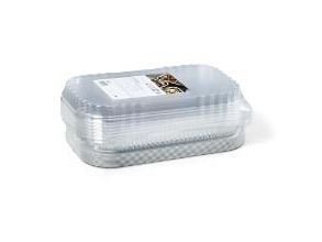 Alumiininen tarjotin Ready2Cook 1442 ml 265x162x47 mm Apet muovikannella 10 kpl sampak,12 kpl x 10 kpl/krt