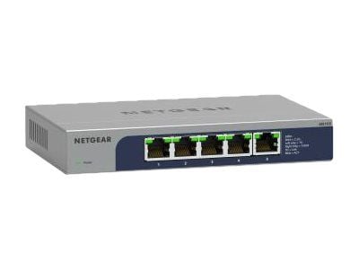 NETGEAR MS105 - Switch - ohanterad - 5 x 100/1000/2.5G - skrivbordsmodell, väggmonterbar