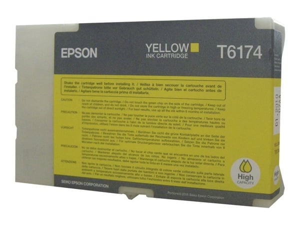 Epson B500DN-/B510DN-mustepatruuna HC keltainen 7k, Korkea (XL) värintuotto, Väriainepohjainen muste, 100 ml, 1 kpl