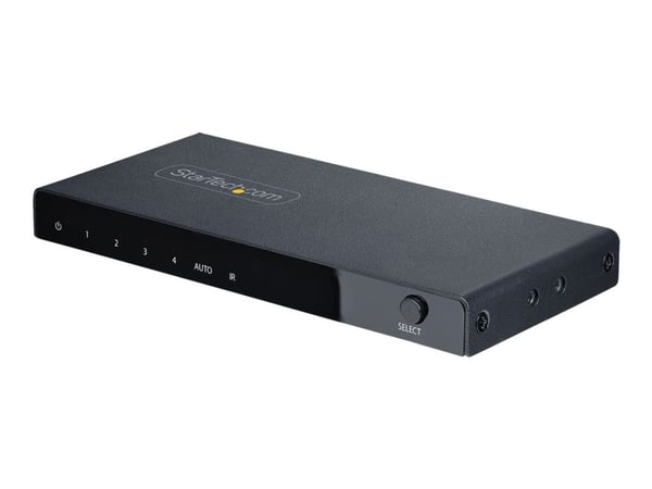 Startech 4-Port 8K HDMI Switch, HDMI 2.1 Switcher 4K 120Hz HDR10+, 8K 60Hz UHD, HDMI Switch 4 In 1 Out, Auto/Manual Source Switching, Remote Contro...