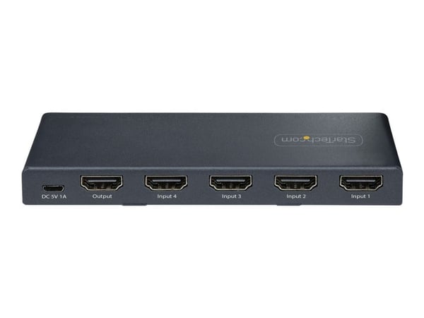 Startech 4-Port 8K HDMI Switch, HDMI 2.1 Switcher 4K 120Hz HDR10+, 8K 60Hz UHD, HDMI Switch 4 In 1 Out, Auto/Manual Source Switching, Remote Contro...