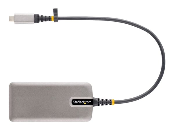 StarTech.com USB-C-moniporttisovitin, 4K 60Hz HDMI, HDR, 3-porttinen USB-keskitin, 100W Power Delivery Pass-Through, USB Type C Mini Docking Statio...