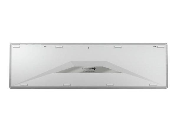 CHERRY KW 9100 SLIM - Tangentbord - trådlös - 2.4 GHz, Bluetooth 4.0 - QWERTY - brittisk - tangentbrytare: CHERRY SX - vit, silver
