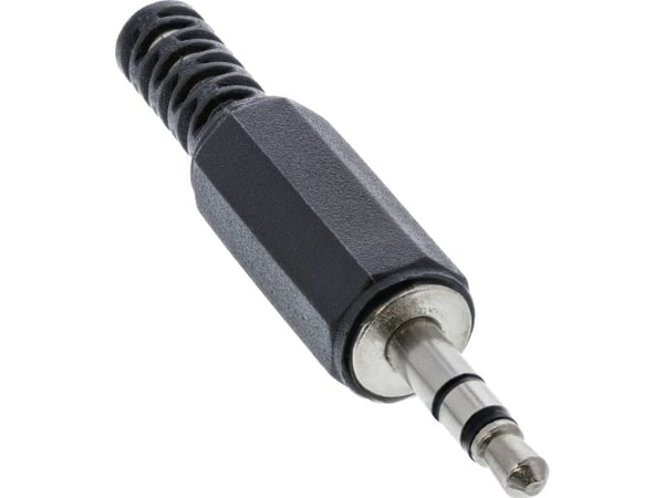InLine 99100, 3.5mm, musta, Hopea, Metalli, 2 g, 70 mm, 123 mm