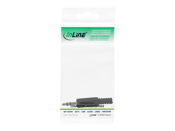 InLine 99100, 3.5mm, musta, Hopea, Metalli, 2 g, 70 mm, 123 mm