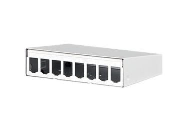 BTR E-DAT modul - Overflatemonteringsboks for nettverk - veggmonterbar - ren hvit, RAL 9010 - 8 porter - for P/N: 1308990111-I