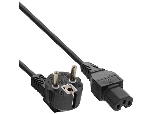 InLine 16810, 1,8 m, CEE7/7, C15-kontakt