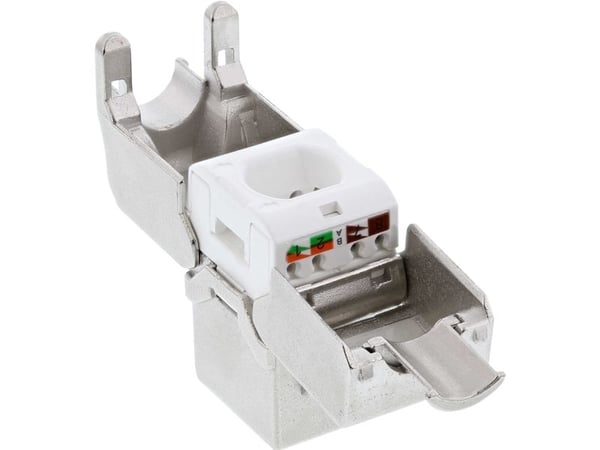 InLine® Keystone RJ45-sokkel / LSA-innsats, SNAP-In, Cat.6a smal design