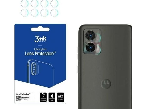 3MK Hybrid Glass for kameralinse 3MK Lens Protect Motorola Edge 30 Neo [4 PACK]