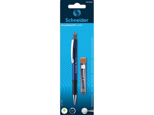SCHNEIDER Graffix automatisk blyant, 0,5 mm, blister