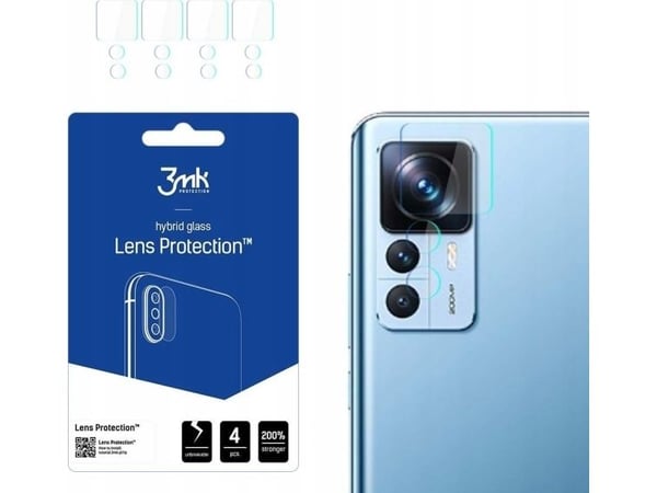 3MK Hybridilasi kameran linssille 3MK Lens Protect Xiaomi 12T/12T Pro [4 PACK]