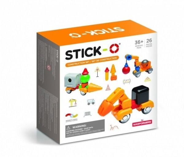 Magformers magnetiska byggklossar Stick-O set 26 delar (005-902004)