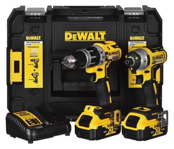 Dewalt DCK266P2T iskuporakone/-sarja, 2x 5.0Ah