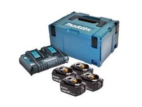 Makita PowerPack LXT - Batterilader + batteri 4 x - Li-Ion - 5 Ah - 90 Wh - 2 x batterier lader