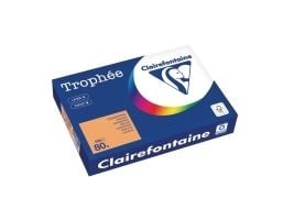 Clairefontaine 1878C, Laser-/Inkjet-utskrift, A4 (210x297 mm), 500 ark, 80 g/m², Oransje, Forest Stewardship Council (FSC)