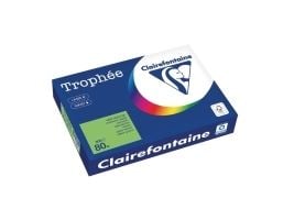 Färgat papper Trophée A4 80 g 1875 intensivgrön förpackning med 500 ark