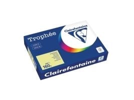 Farvet papir, Trophée, A4, 160g, 1023, påskeliljegul, pakke a 250 ark