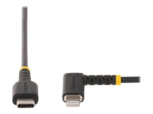StarTech.com 3ft (1m) Kestävä USB-C Lightning-kaapeli - Oikea-kulmainen Heavy Duty Aramid-kuitu USB Type-C Lightning lataus-/synkronointijohto - Ap...
