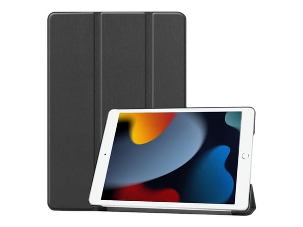 CoreParts - Lommebok for nettbrett - tripppelfoldet trinse - svart - 10.2" - for Apple 10.2-inch iPad (7. generasjon, 8. generasjon, 9. generasjon)
