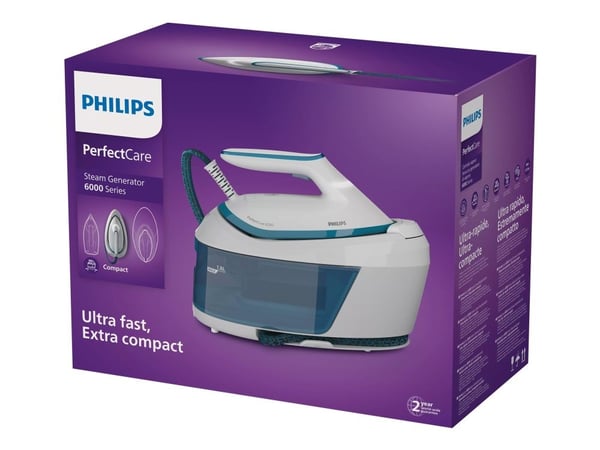 Philips PerfectCare 6000 Series PSG6022 - Dampstrykejern med automatisk slukking - såleplate: SteamGlide Plus - 2400 W