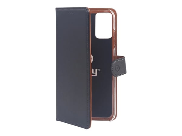 Celly Wally - Flipomslag til mobiltelefon - læder mønster - sort - for Samsung Galaxy A23 5G Celly Wally - Flipomslag til mobiltelefon - læder mønster - sort - for Samsung Galaxy A23 5G