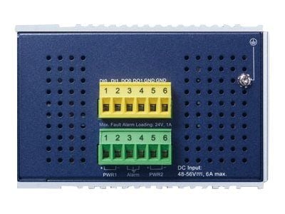 PLANET IGS-5225-8P4S - Switch - L2+ - Styrt - 8 x 10/100/1000 (PoE+) + 4 x Gigabit SFP - DIN-skinnemonterbar, veggmonterbar - PoE+ (240 W) - DC-strøm