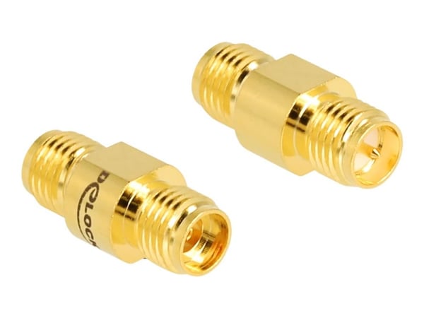 DELOCK-sovitin RP-SMA-naaras SMA-naarasliittimeen