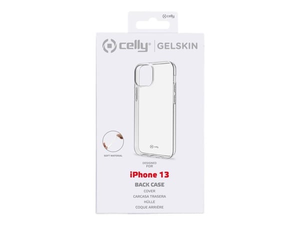 Celly GELSKIN Apple iPhone 13, Suojus, Apple, iPhone 13, 15,5 cm (6.1"), Läpinäkyvä