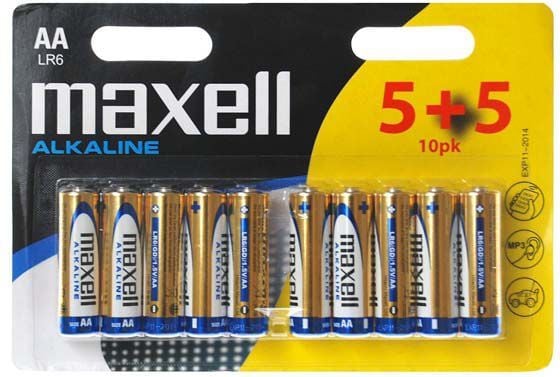 Maxell AAA, Engangsbatteri, Alkalinsk, 1,5 V, 10 stykker, Flerfarget, 10 mm