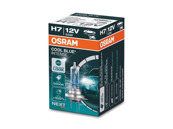 Osram Automotive 4062172395038 halogen lyskilde COOL BLUE® INTENSE H7 55 W 12 V 12 V